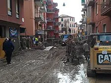 click to zoom Cinque Terre in the first months after the floods, Italy