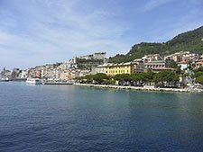 click to zoom Portovenere - View of the town and castle Doria